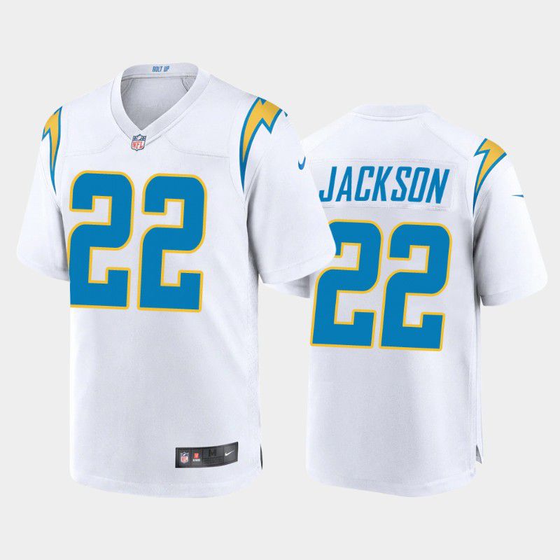 Men Los Angeles Chargers #22 Justin Jackson Nike White Game NFL Jersey->los angeles chargers->NFL Jersey